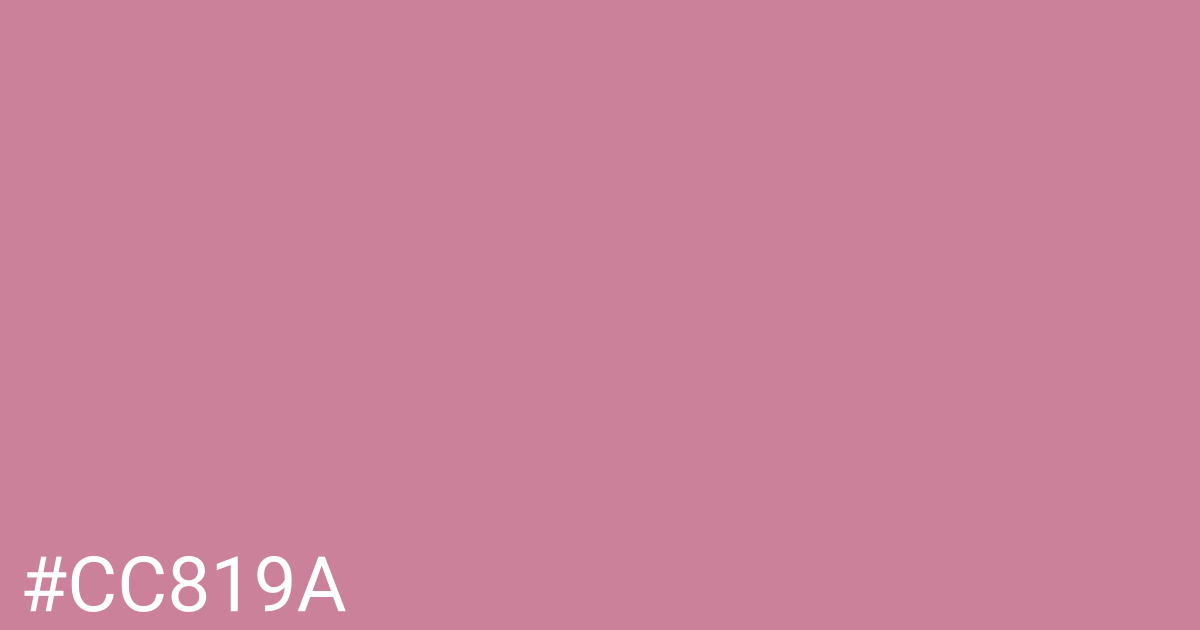 Hex color #cc819a graphic