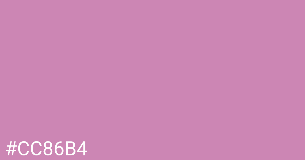 Hex color #cc86b4 graphic