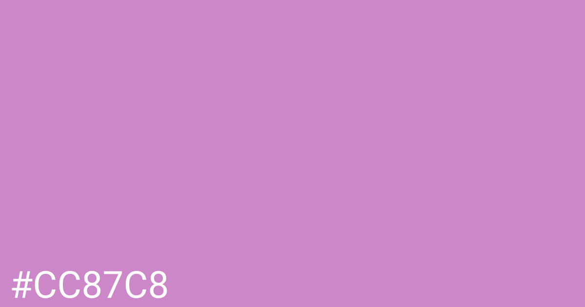 Hex color #cc87c8 graphic