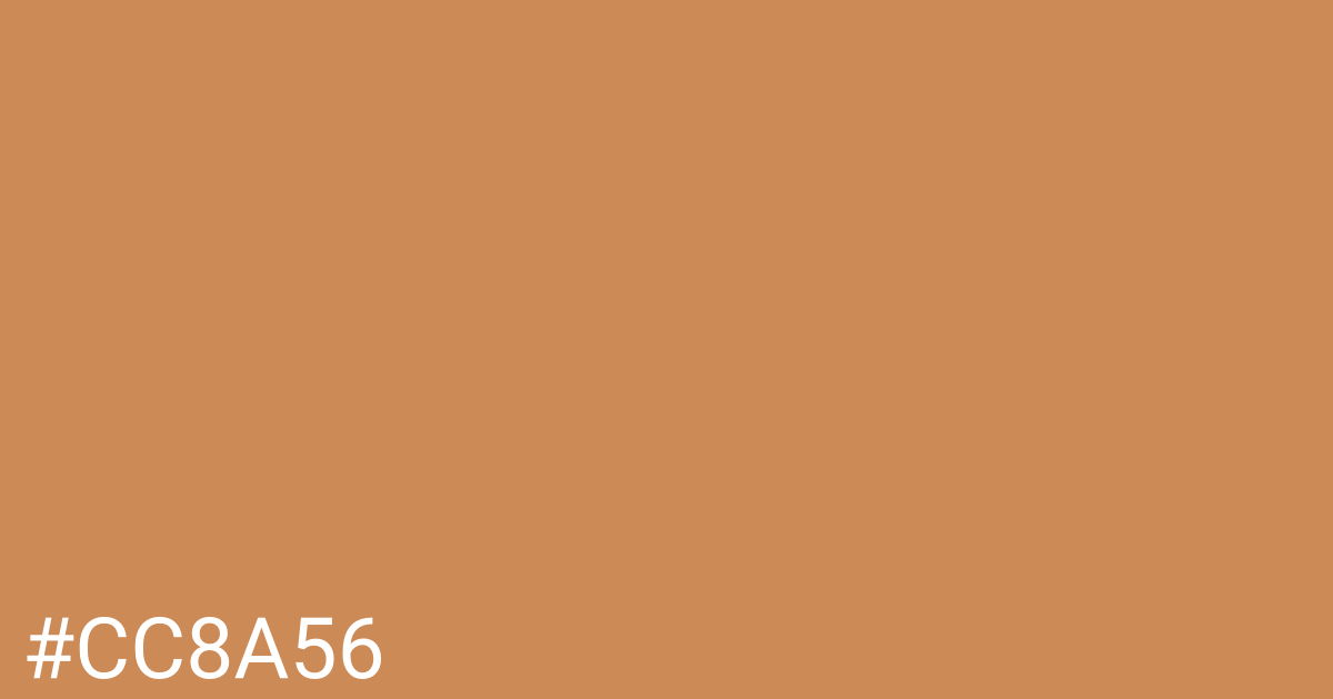 Hex color #cc8a56 graphic
