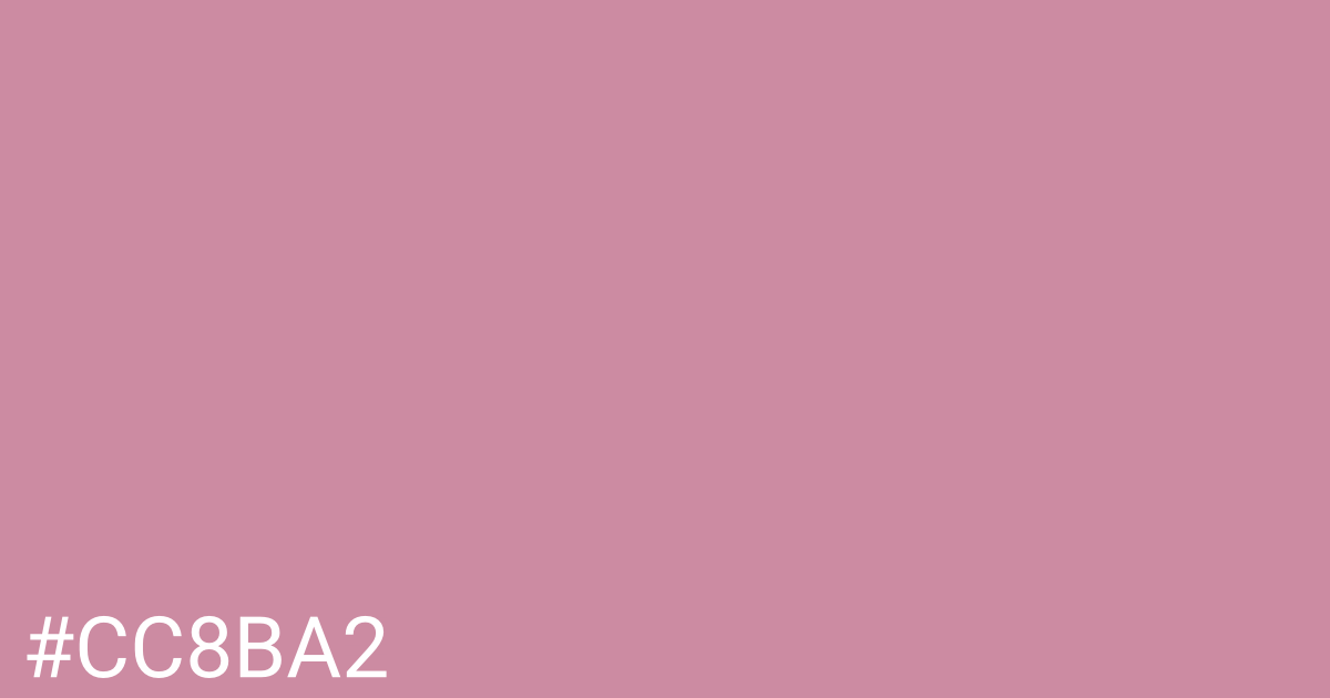 Hex color #cc8ba2 graphic