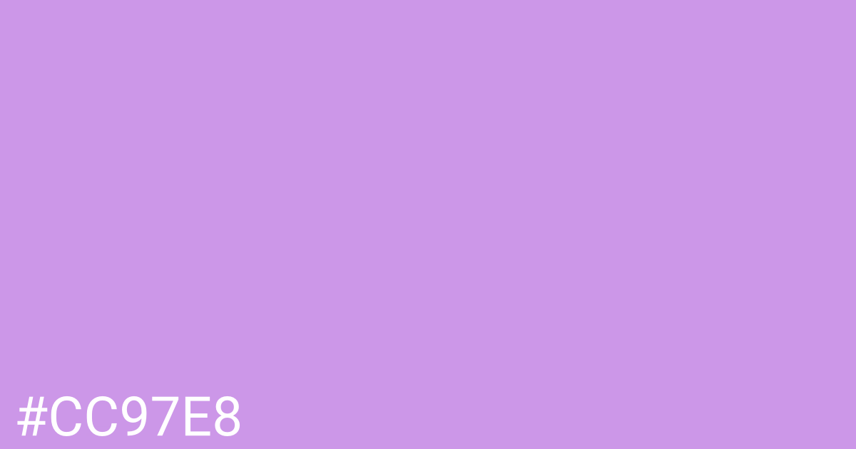 Hex color #cc97e8 graphic