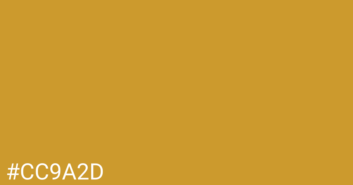 Hex color #cc9a2d graphic