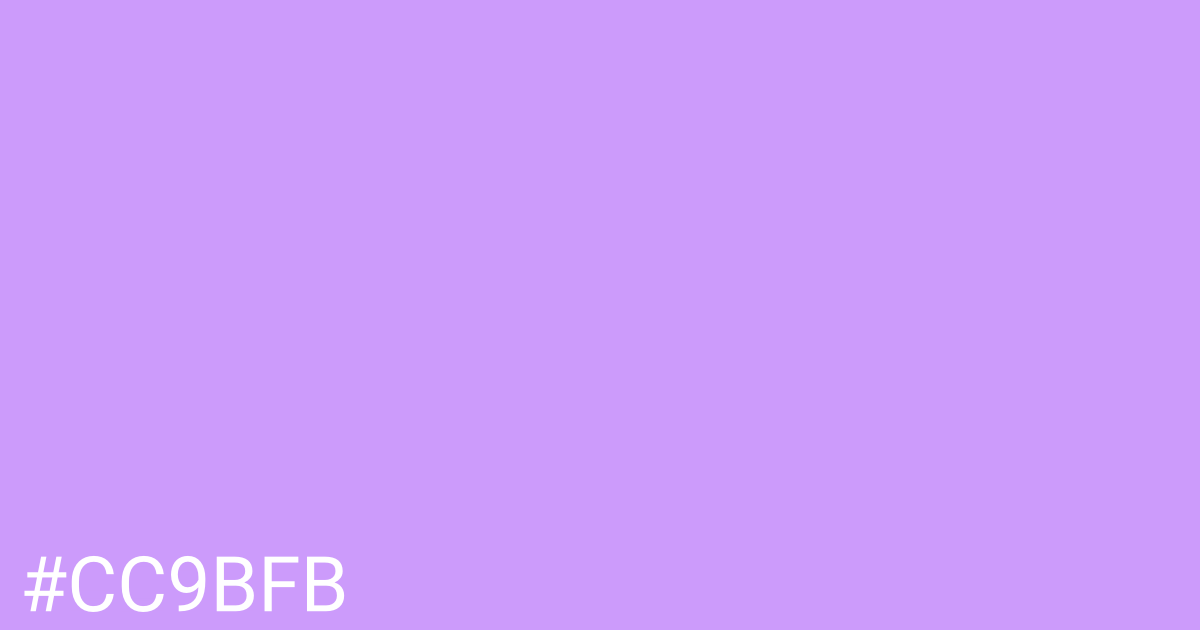 Hex color #cc9bfb graphic