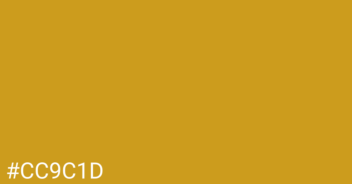 Hex color #cc9c1d graphic