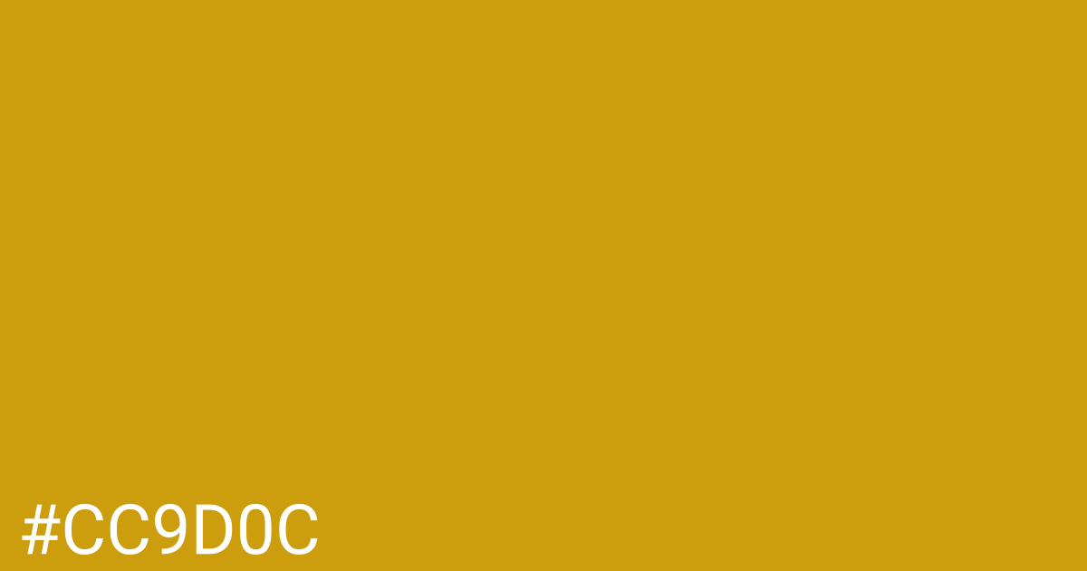 Hex color #cc9d0c graphic