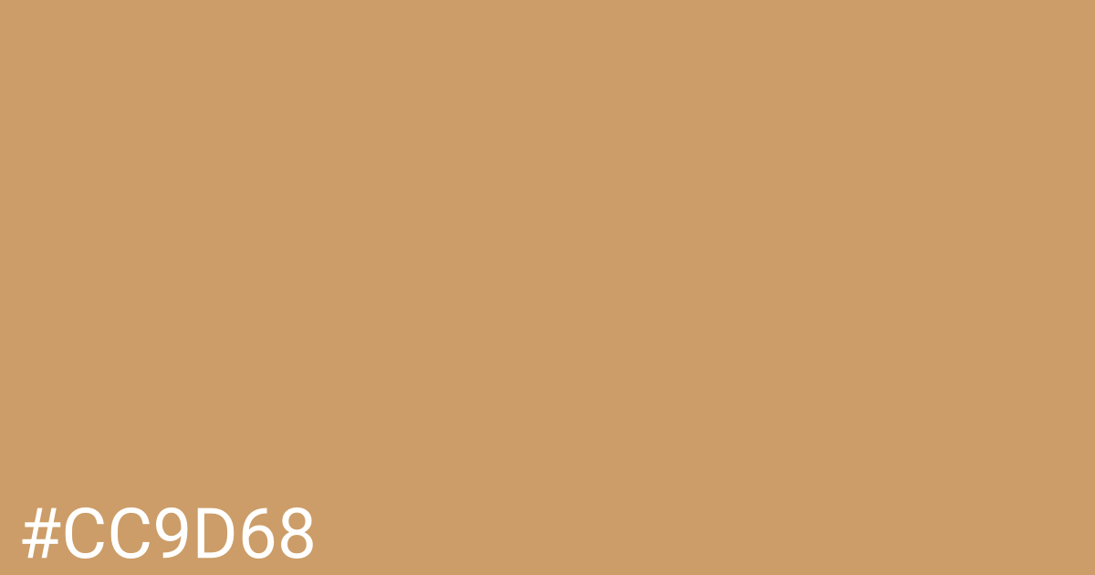 Hex color #cc9d68 graphic