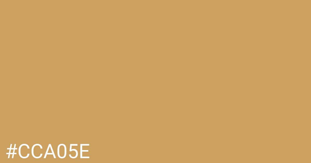 Hex color #cca05e graphic