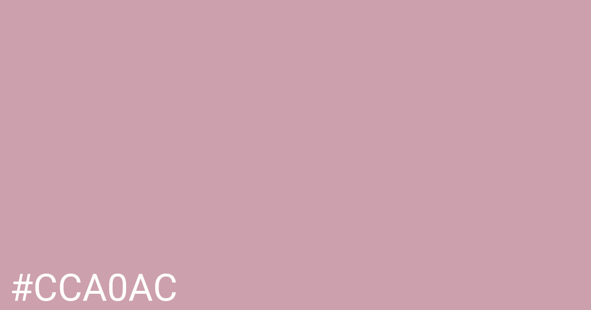 Hex color #cca0ac graphic