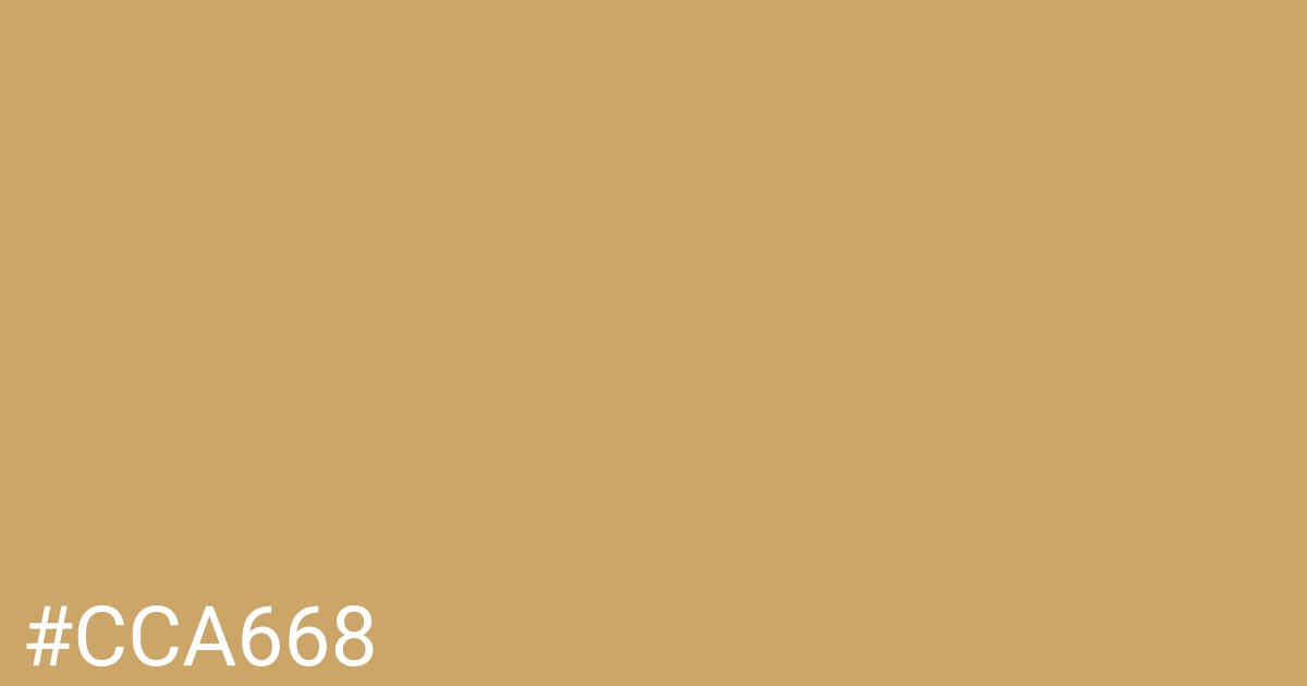 Hex color #cca668 graphic