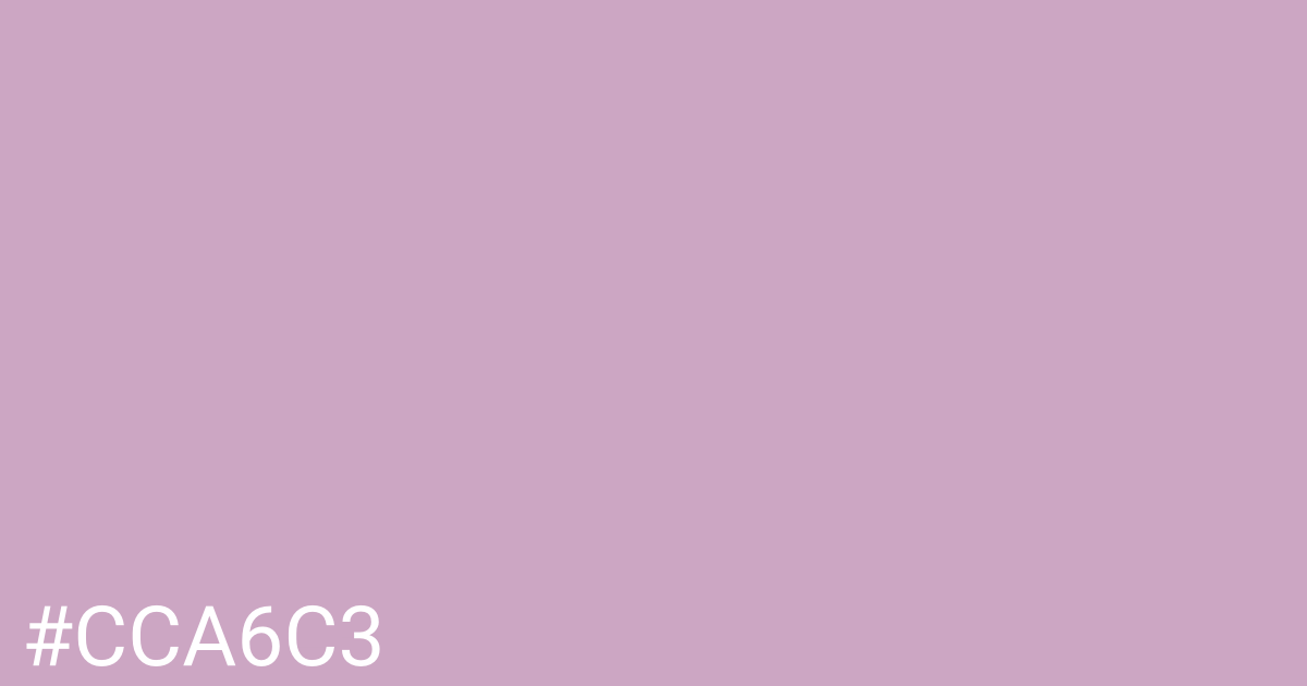 Hex color #cca6c3 graphic