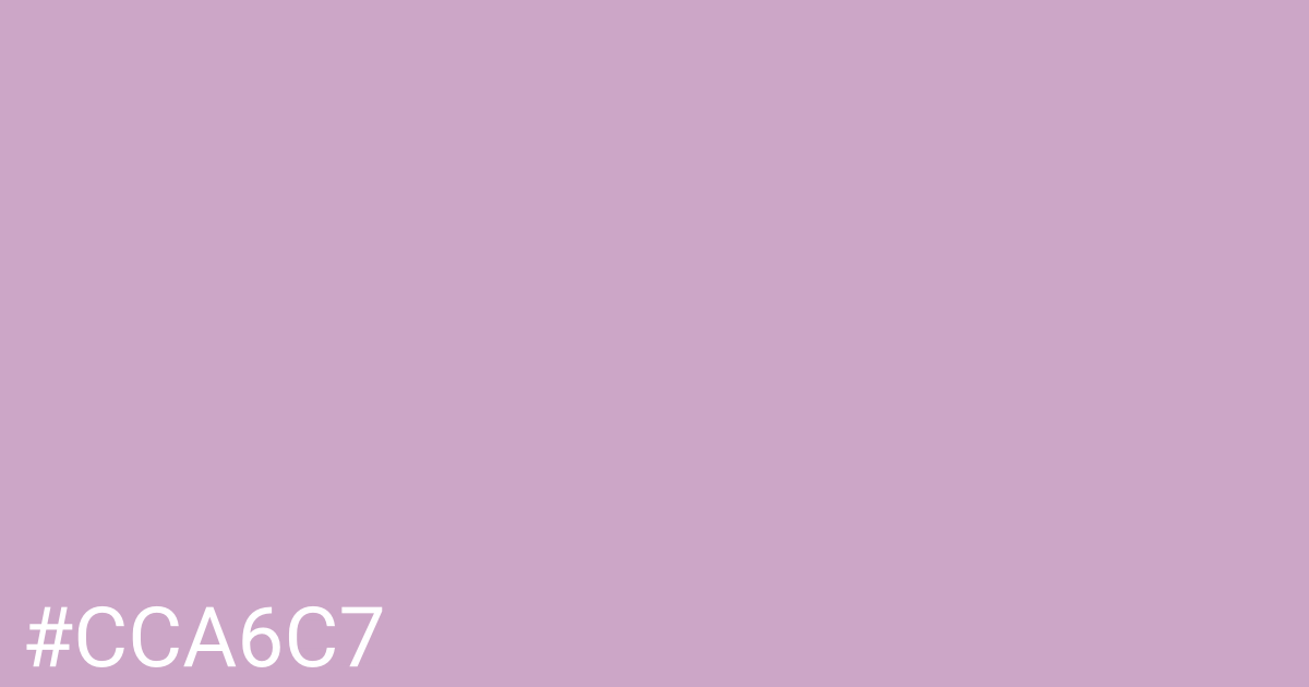 Hex color #cca6c7 graphic