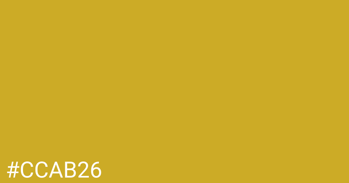 Hex color #ccab26 graphic