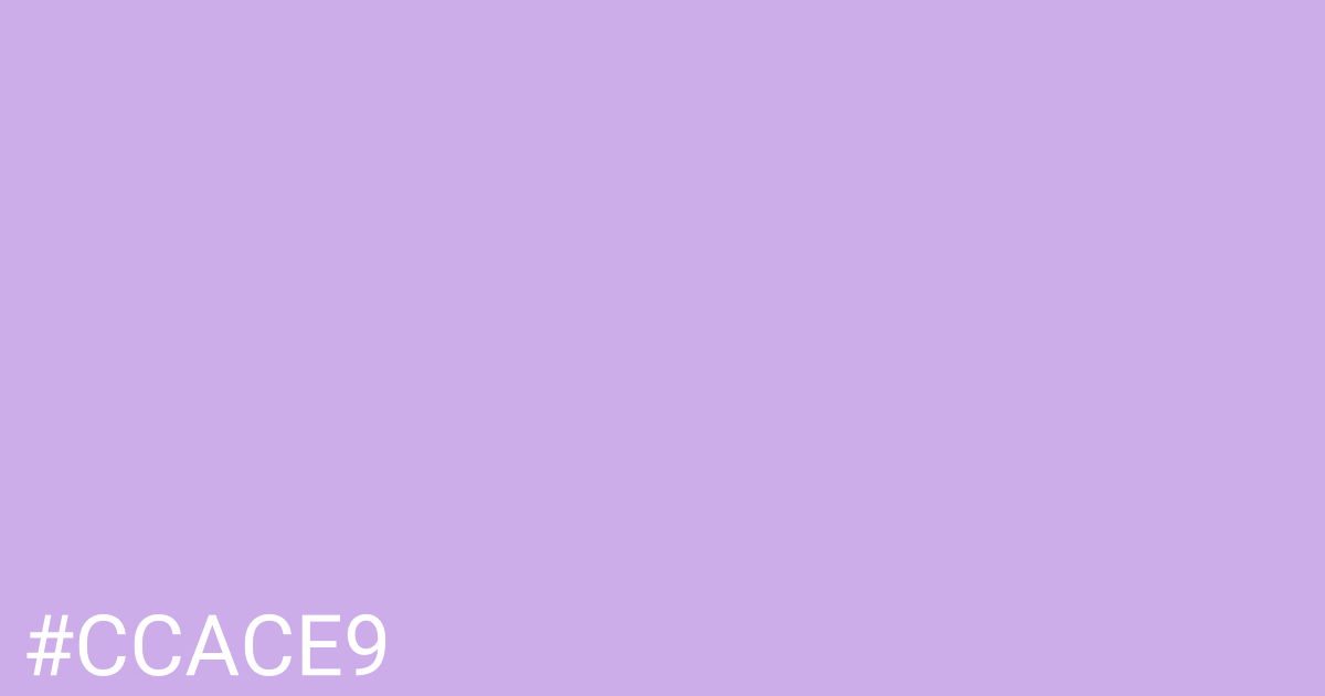 Hex color #ccace9 graphic