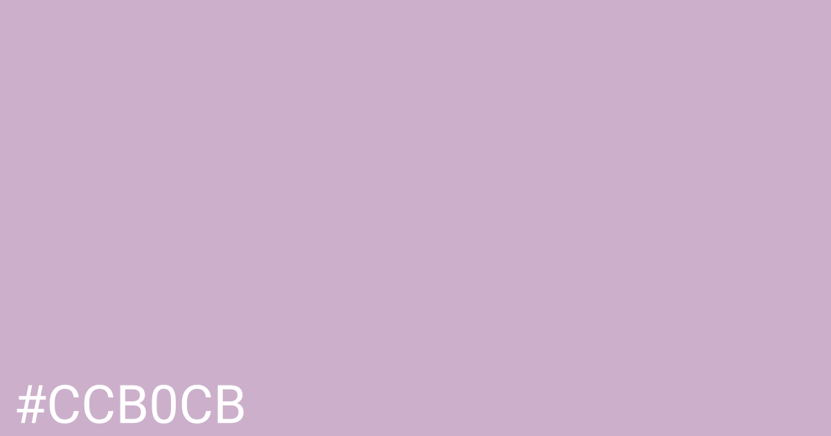 Hex color #ccb0cb graphic