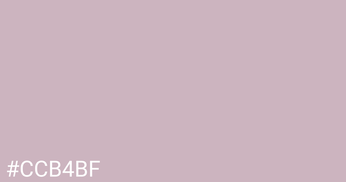 Hex color #ccb4bf graphic