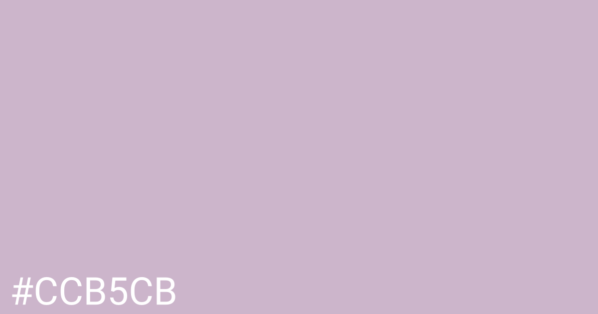 Hex color #ccb5cb graphic