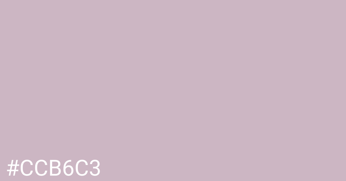 Hex color #ccb6c3 graphic