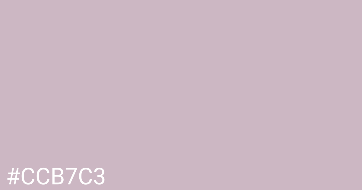 Hex color #ccb7c3 graphic