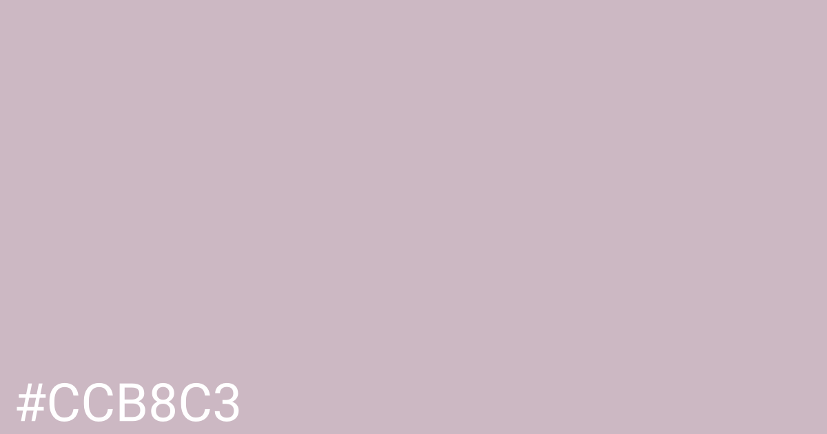 Hex color #ccb8c3 graphic