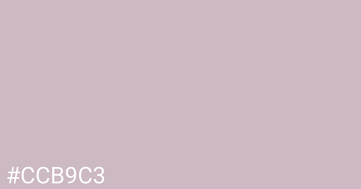 Hex color #ccb9c3 graphic