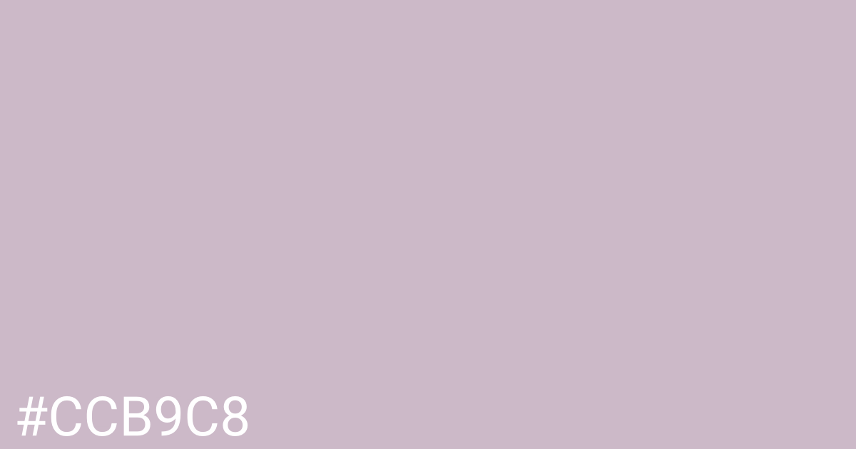 Hex color #ccb9c8 graphic