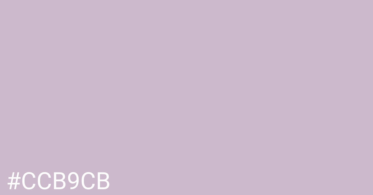 Hex color #ccb9cb graphic