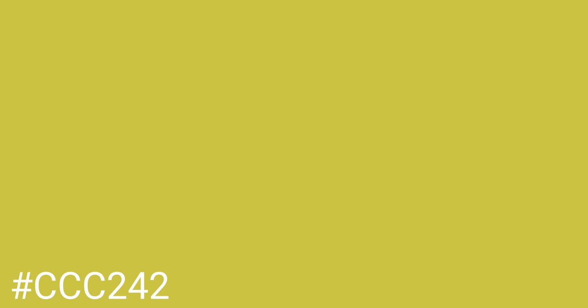 Hex color #ccc242 graphic