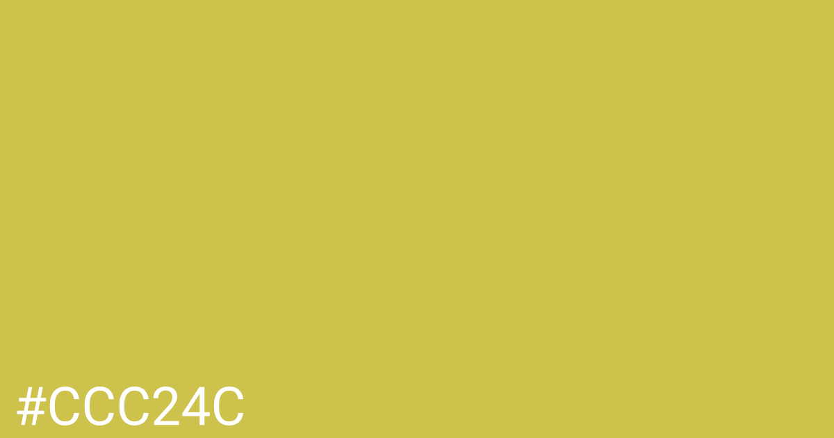 Hex color #ccc24c graphic