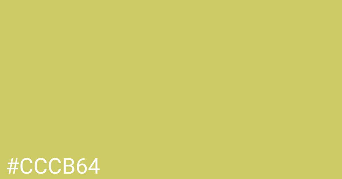 Hex color #cccb64 graphic