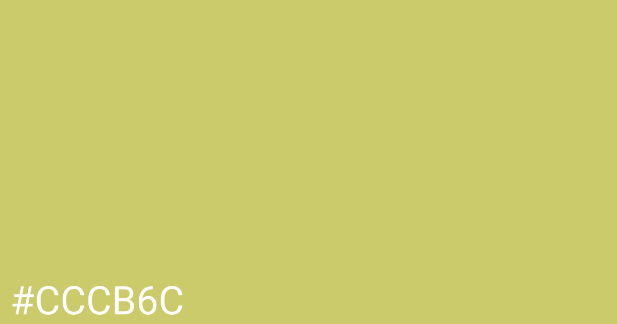 Hex color #cccb6c graphic