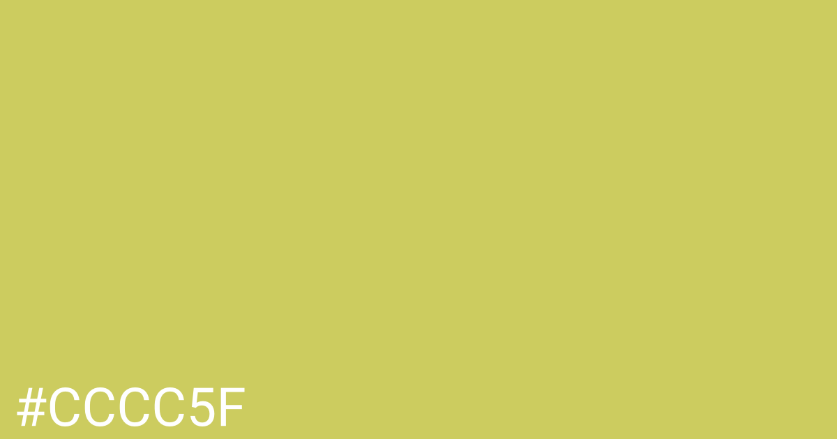 Hex color #cccc5f graphic