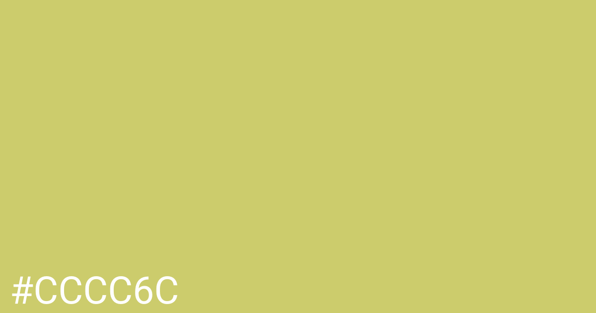 Hex color #cccc6c graphic