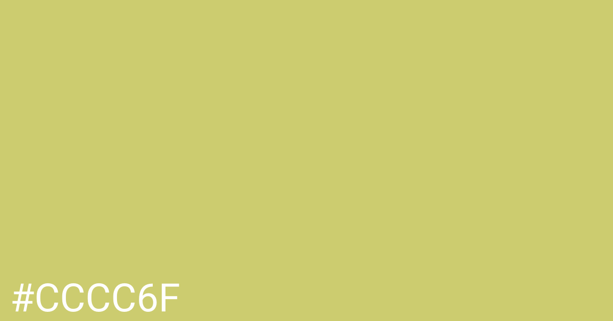 Hex color #cccc6f graphic