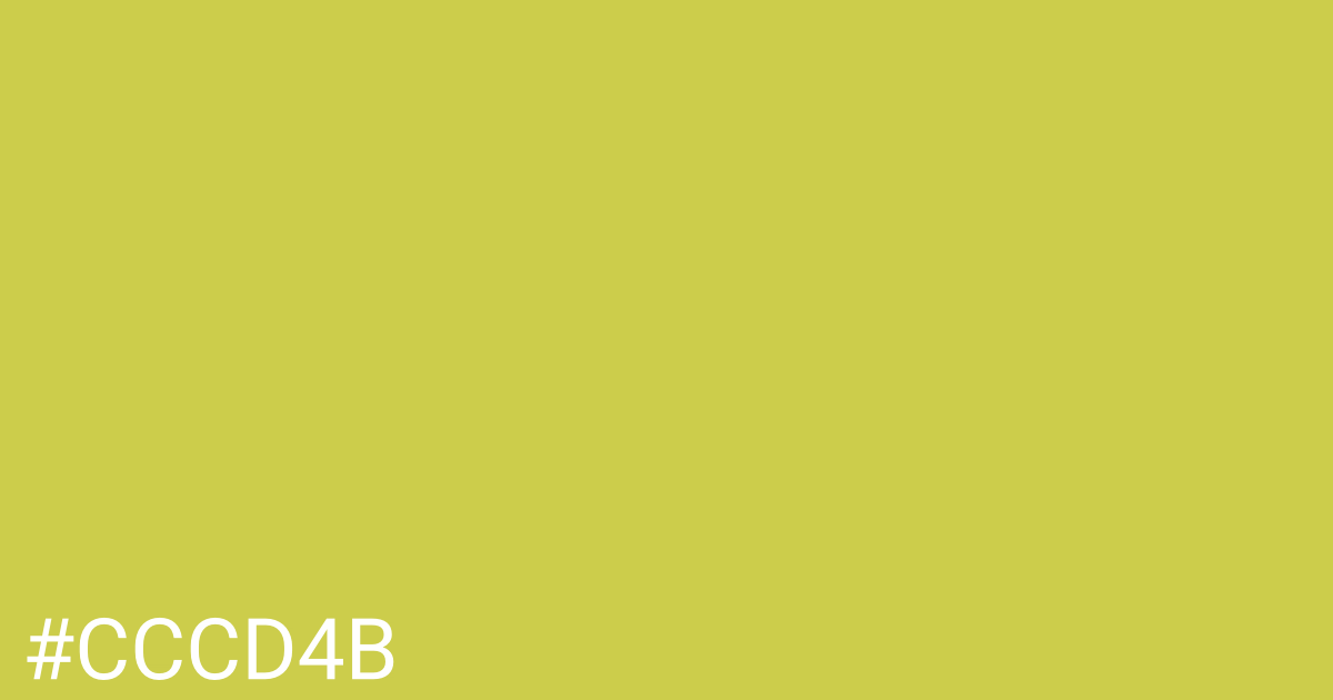 Hex color #cccd4b graphic