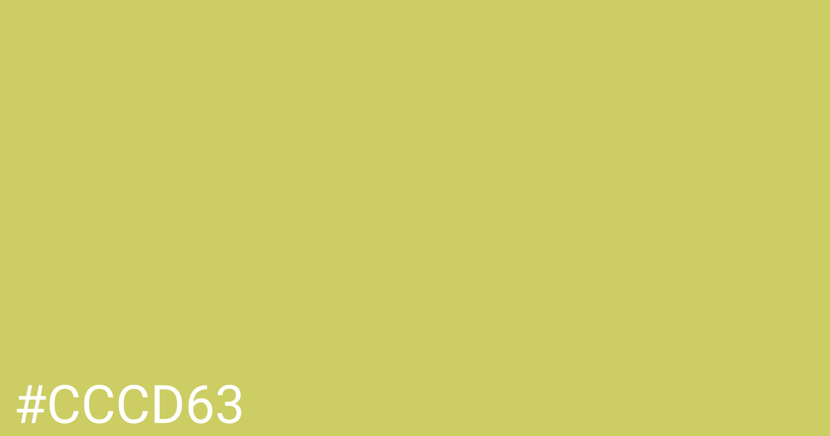 Hex color #cccd63 graphic