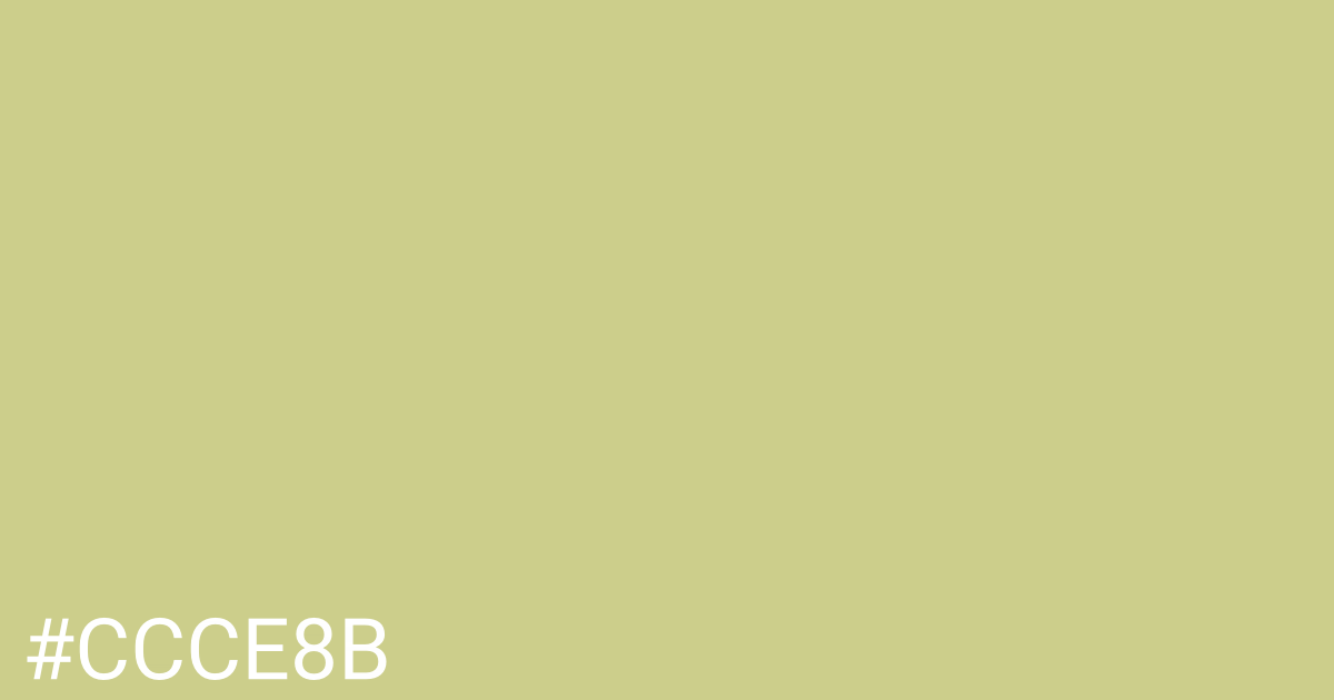 Hex color #ccce8b graphic