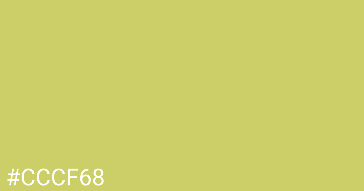 Hex color #cccf68 graphic