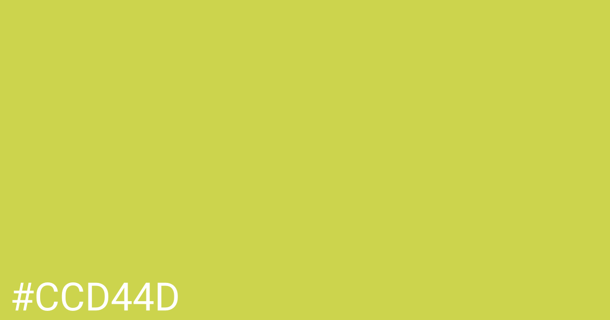 Hex color #ccd44d graphic