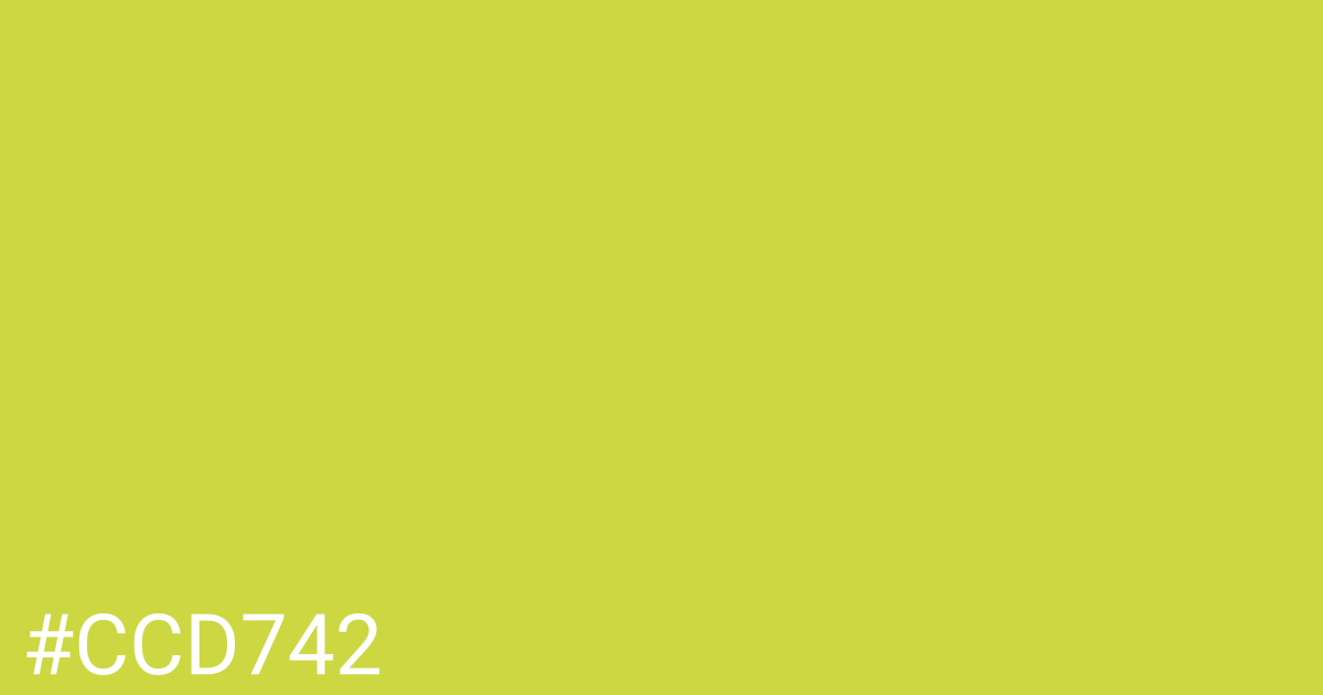 Hex color #ccd742 graphic