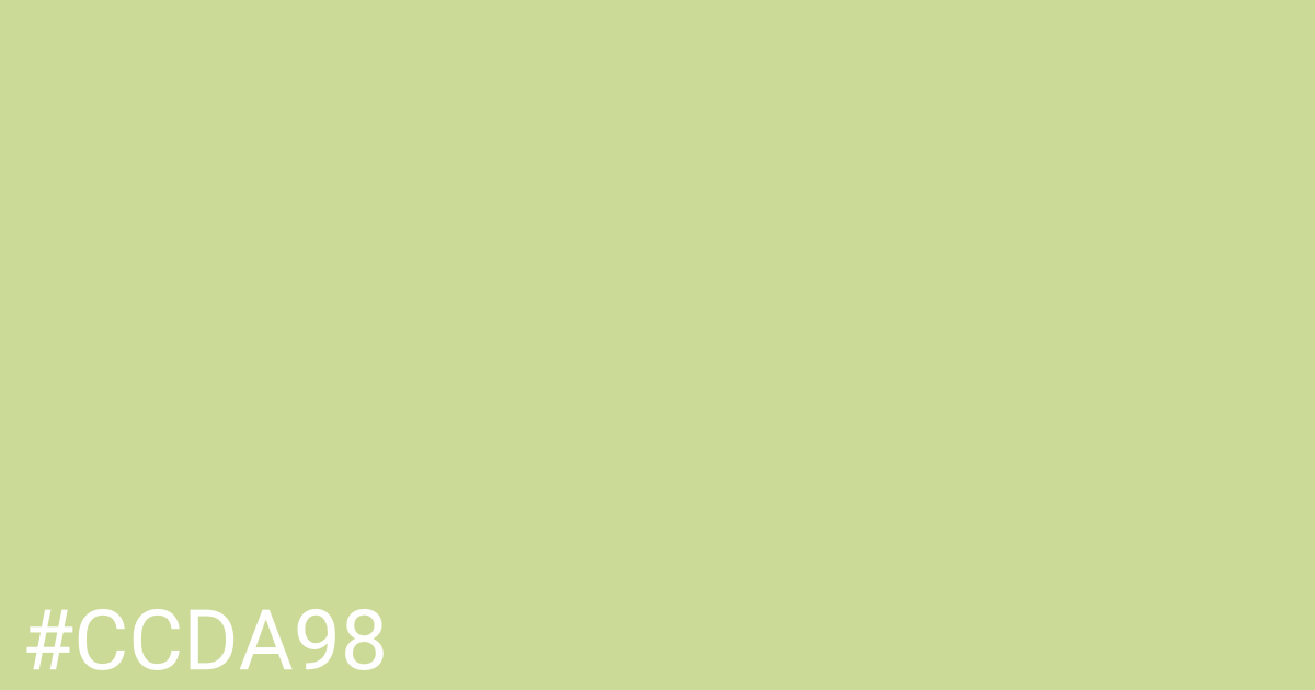 Hex color #ccda98 graphic