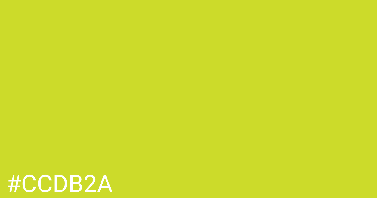 Hex color #ccdb2a graphic