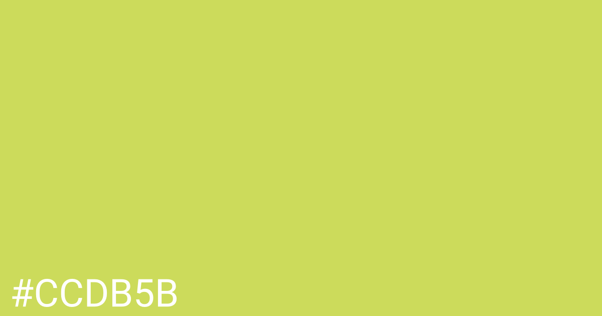 Hex color #ccdb5b graphic