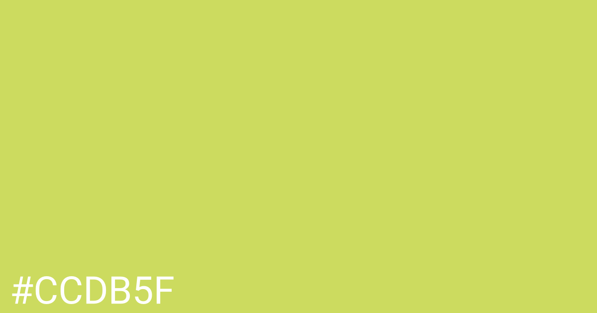 Hex color #ccdb5f graphic