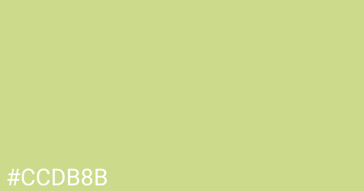 Hex color #ccdb8b graphic