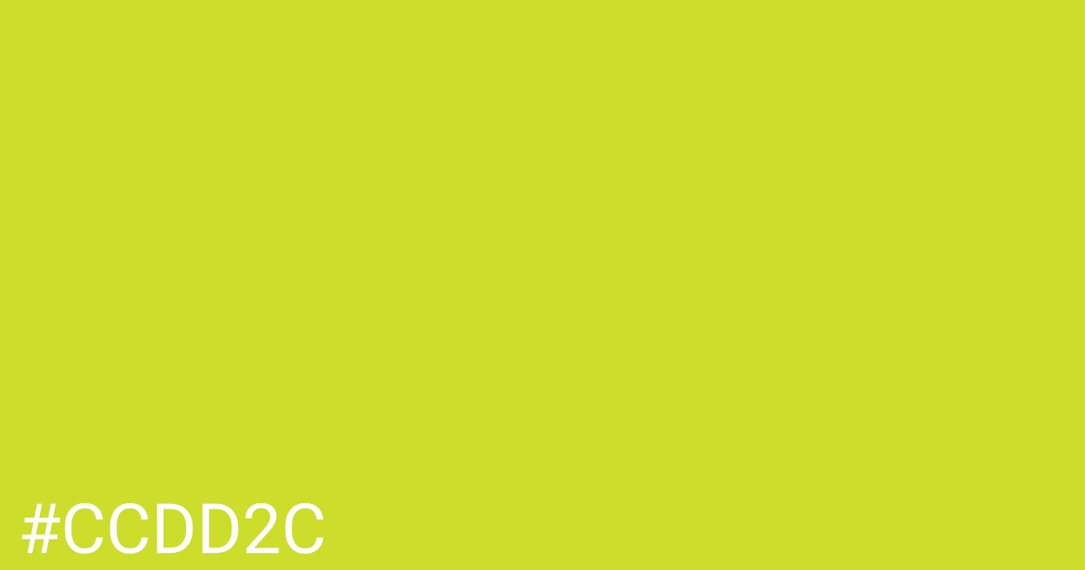 Hex color #ccdd2c graphic