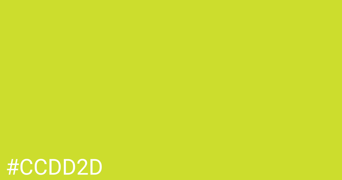 Hex color #ccdd2d graphic
