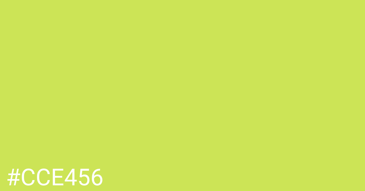 Hex color #cce456 graphic