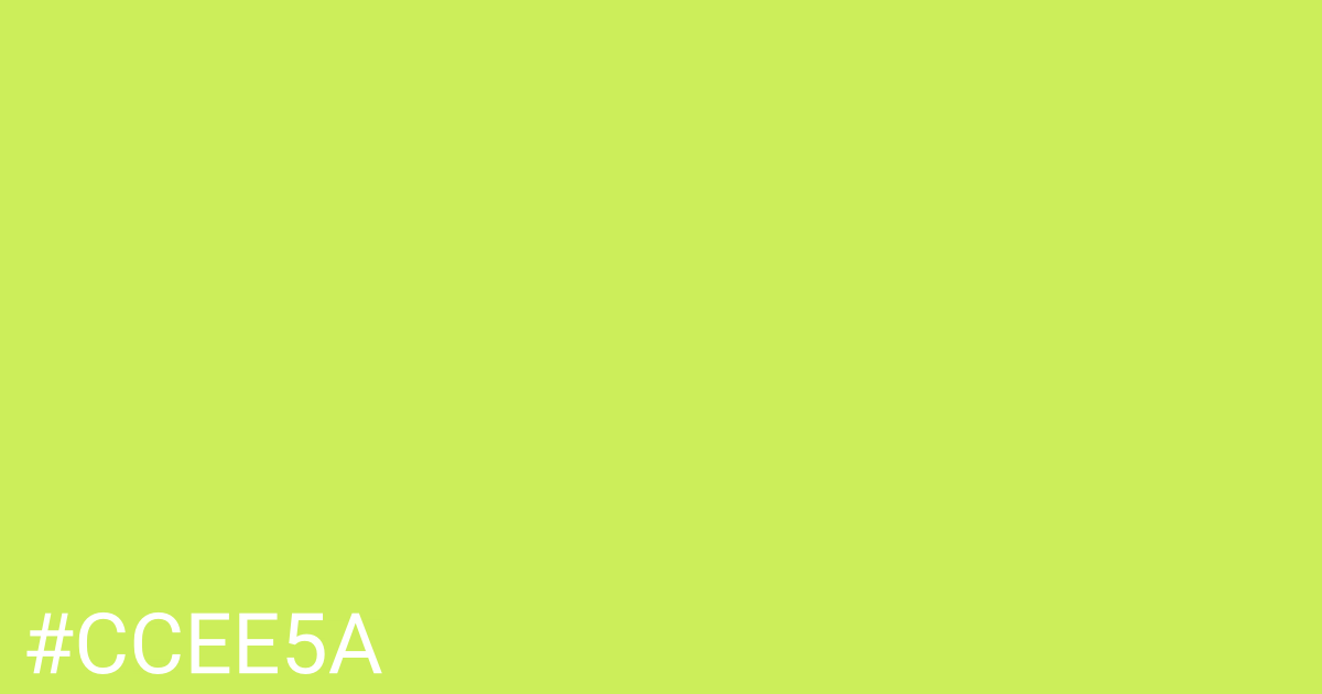 Hex color #ccee5a graphic