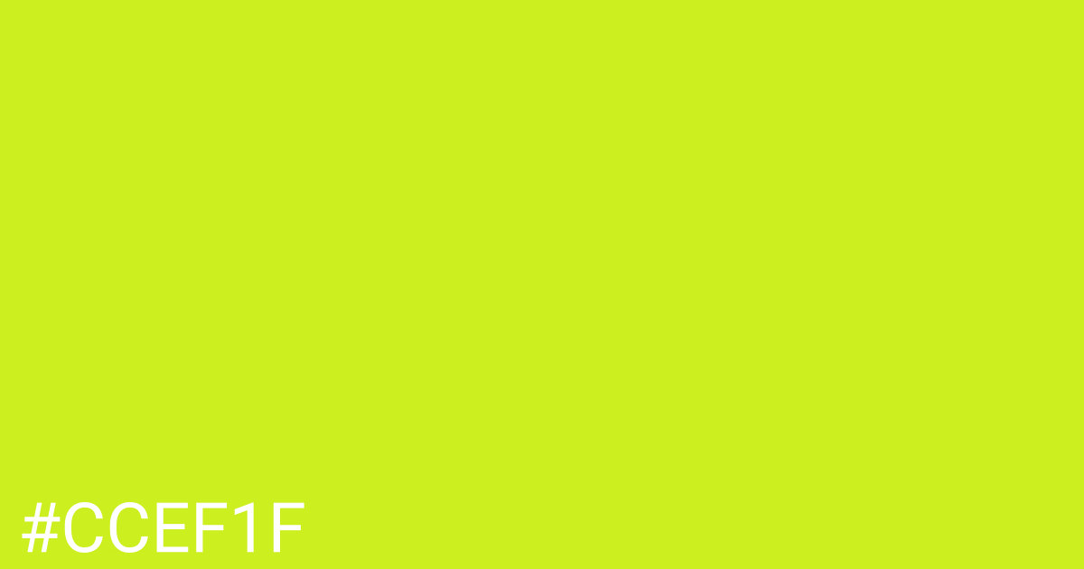 Hex color #ccef1f graphic